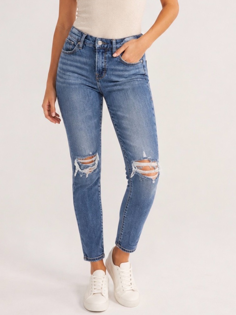 Good American Good Legs Crop Jeans Size 0/25